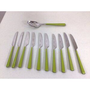 Fiesta Fiestaware Green Flatware Silverware Knife Set 11 Pieces